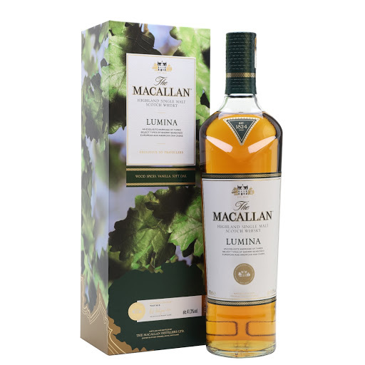 Rượu Macallan Lumina là sự kết hợp các loại rượu ủ trong thùng gỗ sồi Sherry của Châu âu và Mỹ kết hợp thùng Hogsheed