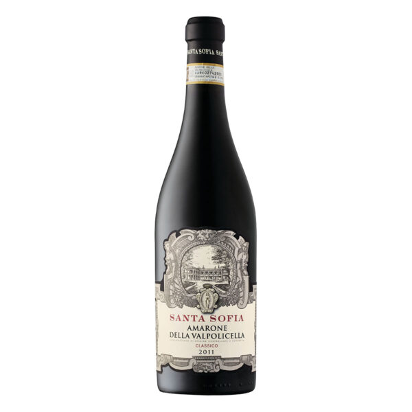 Rượu vang ý santa sofia amarone được nhà sản xuất bằng phương pháp nho khô Amarone. Vì thế mà hương vị và màu sắc của nó có thể đánh thức mọi giác quan.