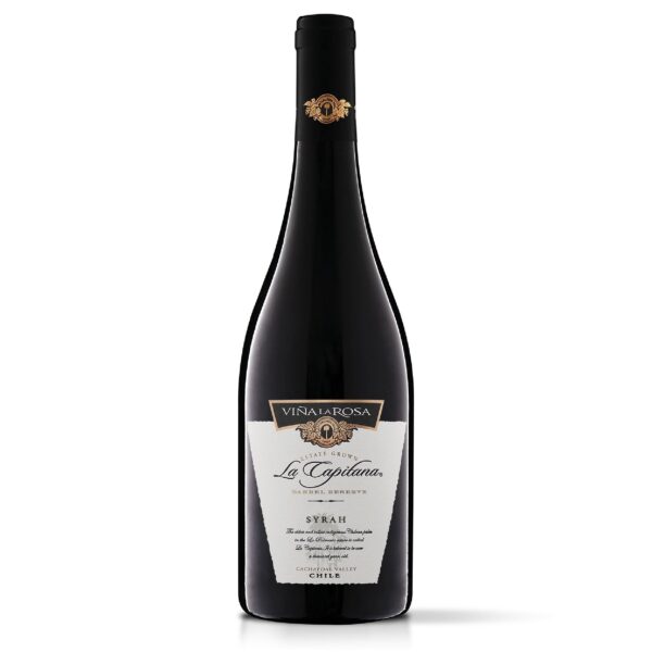 Rượu vang chile La Capitana Syrah được làm thủ công từ những ruộng nho được chọn lọc kỹ càng và ủ trong gỗ sồi Pháp trong chín tháng