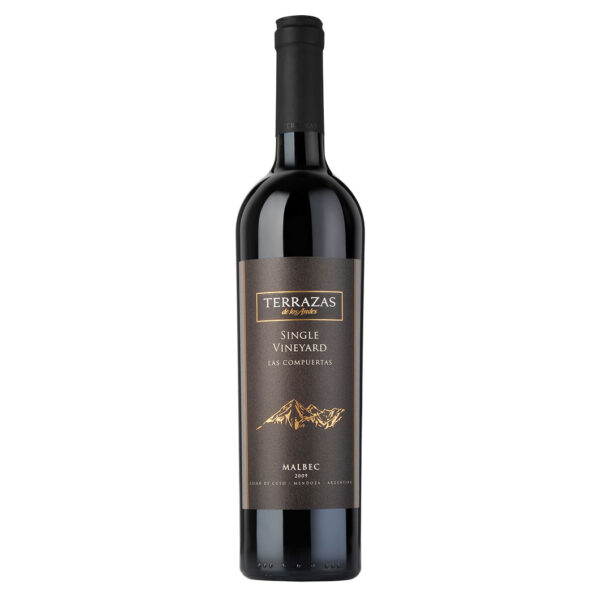 rượu vang terrazas single vineyard malbec có màu đỏ tím sẫm. Rượu có hương ngập tràn hương vị trái cây đỏ