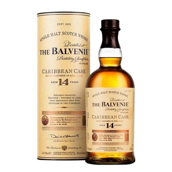 Rượu Balvenie 14 Năm là dòng rượu kinh điển với vị ngọt vùng nhiệt đới, được ủ trong thùng whisky truyền thống 14 năm