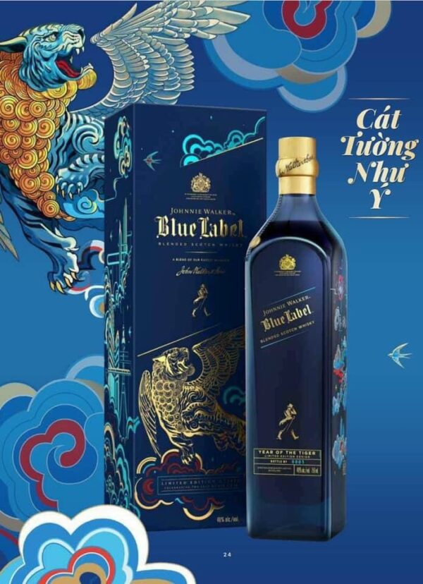 Johnnie Walker Blue Label Year Of Tiger phiên bản Limited này vừa được hãng công bố 08/2021 dành riêng cho tết Nhâm Dần 2022