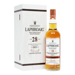 Rượu Laphroaig 28 năm là phiên bản lâu năm được phát hành dưới dạng rượu whisky phiên bản giới hạn hàng năm của nhà máy chưng cất Laphroaig