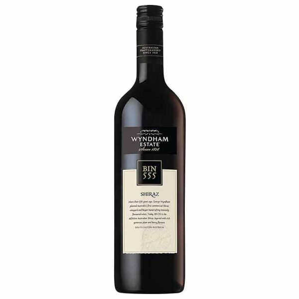 Rượu vang Wyndham Bin 555 Shiraz là loại vang rất nổi tiếng của Úc không chỉ vì mầu sắc của rượu mà còn mùi vị ngon êm dịu lưu lại khoảnh khắc đáng nhớ