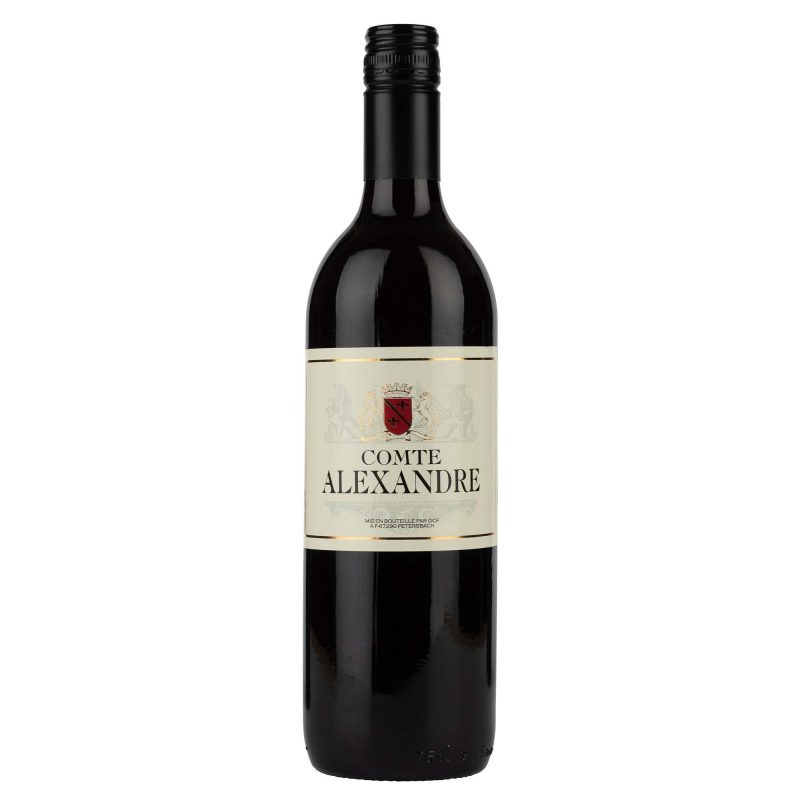 Comte Alexandre Red đỏ là hỗn hợp rượu vang từ nhiều quốc gia khác nhau: miền nam nước Pháp, miền trung Tây Ban Nha (Mancha) và miền nam nước Ý.
