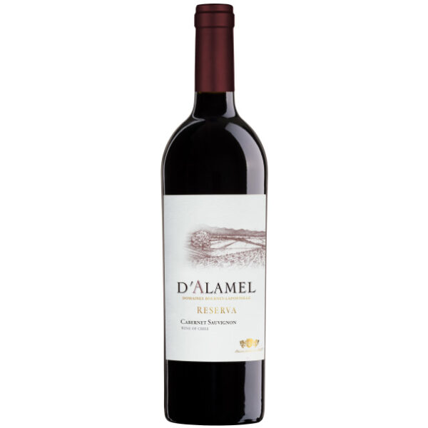 D'Alamel Reserva Cabernet Sauvignon có nguồn gốc từ những vườn nho chọn lọc ở Chile, một quốc gia có những cây nho độc nhất vô nhị