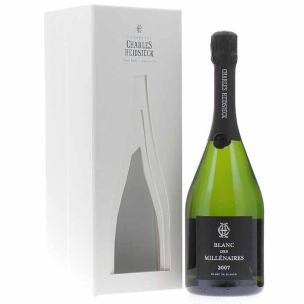 Rượu Champagne Charles Heidsieck Blanc Des Millenaires là Blanc de Blancs được sản xuất từ ​​những loại nho Chardonnay tốt nhất