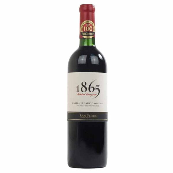 Rượu vang 1865 Cabernet Sauvignon được sản xuất từ loại thổ nhưỡng tốt nhất của Chile là Cabernet Sauvignon đầy chất lượng phức tạp.