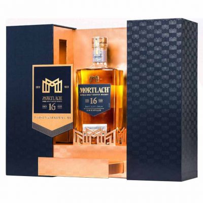 Mortlach 16 Hộp Quà Tết 2023 lấy cảm hứng từ lần đống chai phiên bản 16 năm đầu tiên, Mortlach 16 năm được lên men trong thùng sherry