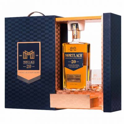 Mortlach 20 Hộp Quà Tết 2023 tuyển chọn các loại rượu Single Malt Whisky tốt nhất của nhà Mortlach đã được trưởng thành trong thời gian tối thiểu 20 năm