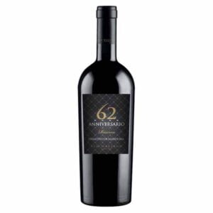 Rượu vang 62 Anniversario Riserva Primitivo di Manduria ra đời kỷ niệm năm Cantine San Marzano được thành lập nhà rượu vang ý năm 1962