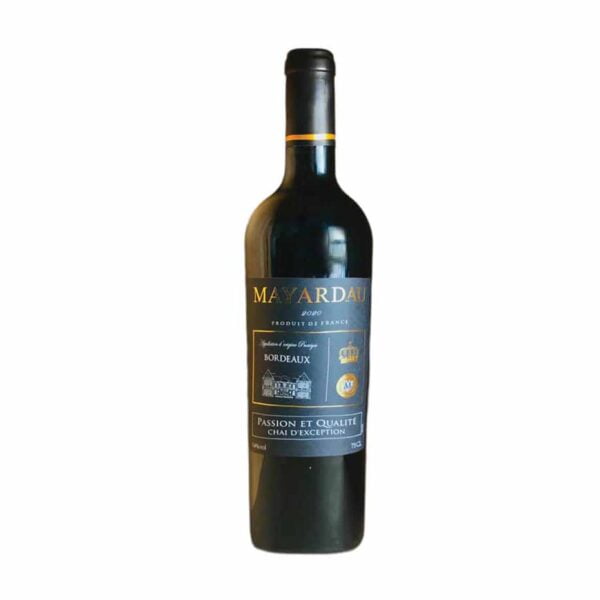 Rượu vang Mayardau được phối trộn từ 3 loại nho đặt trưng của rượu vang pháp vùng Bordeaux: Merlot, Cabernet Sauvignon, Cabernet Franc