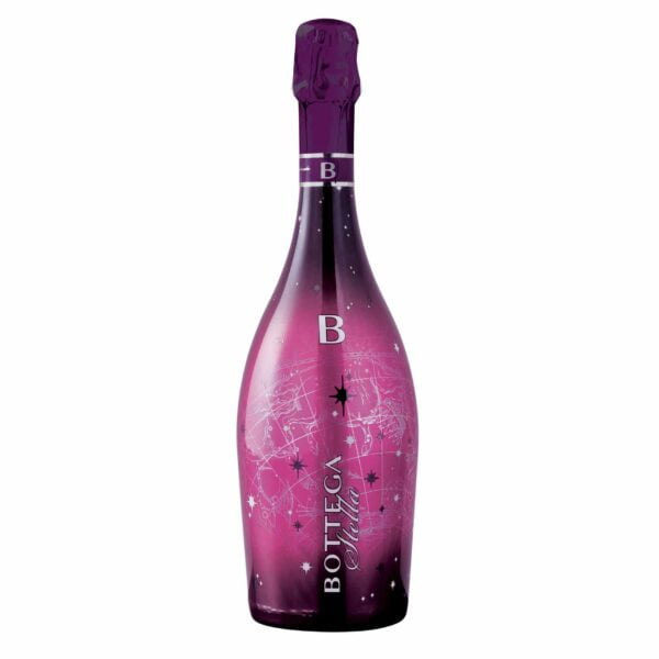 Rượu vang Bottega Stella Rose Phát Sáng là một loại rượu vang hồng Millesimato spumante với hương thơm mạnh mẽ
