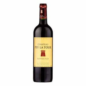 Rượu vang pháp Chateau Pey La Tour được trồng chủ yếu Merlot (90%), và bổ sung với Cabernet Sauvignon và Cabernet Franc, rượu có màu hồng ngọc đáng yêu