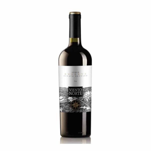 Rượu vang Viento Norte Reserva Syrah là dòng rượu vang chile được làm từ giống nho Syrah và nho được thu hoạch hoàn toàn thủ công