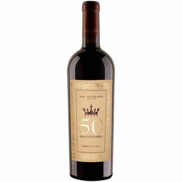 Rượu vang 50 Anniversario là dòng rượu vang Ý đặc biệt, ra đời để kỷ niệm 50 năm thành lập tập đoàn San Marzano
