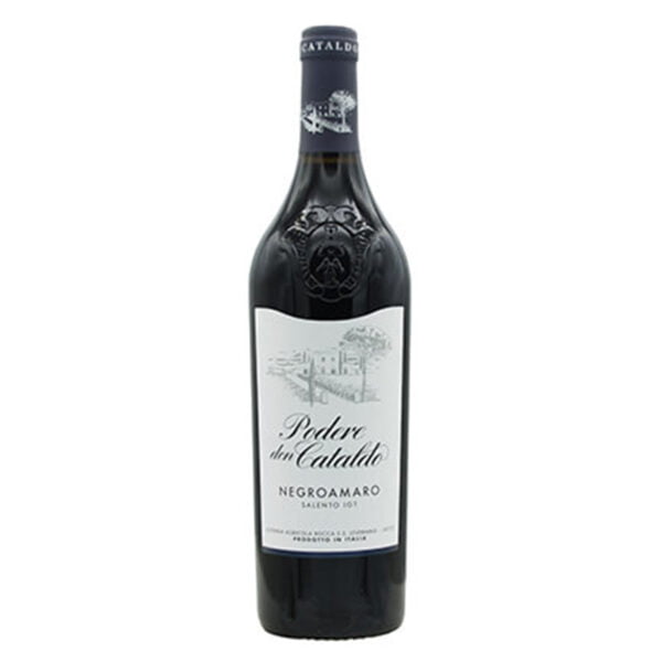 Rượu vang Podere Don Cataldo Negroamaro là dòng rượu vang ý sử dụng 100% giống nho Negroamaro cấp độ IGT của nhà rượu nổi tiếng Podere Don Cataldo