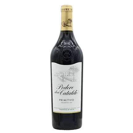 Rượu vang Podere Don Cataldo Primitivo là dòng rượu vang ý sử dụng 100% giống nho Primitivo cấp độ IGT của nhà rượu nổi tiếng Podere Don Cataldo