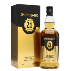 Rượu Springbank 21 Năm của Springbank thật hấp dẫn, mềm mại và mang đến sự phức tạp không thể tin được